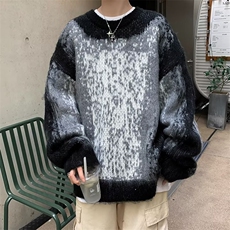 美式圆领毛衣男慵懒风休闲针织衫FM61P65，男装针织衫/毛衣，星座1116-2