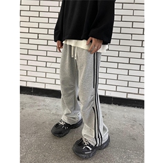 美式三条杠伞兵裤~运动卫裤休闲裤男女XZ502-K695-P55控78，男装休闲裤，星座502