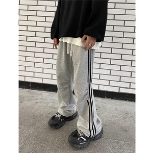 美式三条杠伞兵裤~运动卫裤休闲裤男女 XZ502-K695-P55控78图片