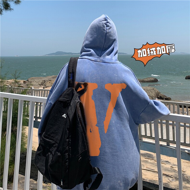 加绒新款港风宽松连帽套头卫衣X5671-常规P70控88-加绒P80控98,男装卫衣,电商A061-1