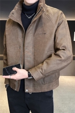 标50绒皮羽绒服男冬季2025新款刺绣A313-3319-P225控劵后298，男装羽绒服，电商A313