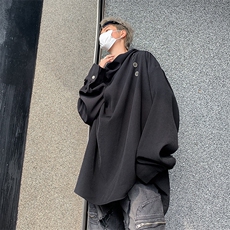 F229-P482024春秋新款设计感小众衬衣男不规则高级感衬衫现货，男装衬衫，星座512-6