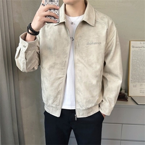 2025春季 店主风简约宽松男士翻领夹克时尚百搭休闲外套2507-P130图片