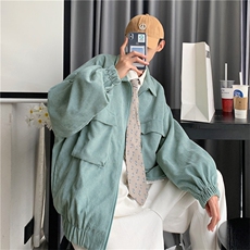 秋冬新款港风男纯色工装休闲夹克灯芯绒外套A161-2-JK3121-P58，男装夹克，电商A161-2