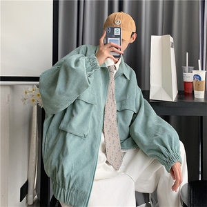 秋冬新款港风男纯色工装休闲夹克灯芯绒外套  A161-2-JK3121-P58图片