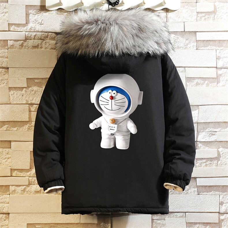 MM48233-P130 冬季大毛领棉衣男士大码加厚棉袄男棉服 砖墙图片