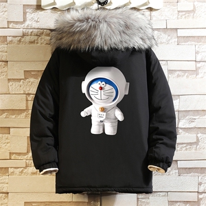 MM48233-P130 冬季大毛领棉衣男士大码加厚棉袄男棉服 砖墙图片