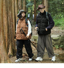 鹿皮绒情侣款宽松休闲百搭马甲男外穿秋冬款坎肩男士无袖背心P50，男装背心/马甲，星座1905A（原电商B343）