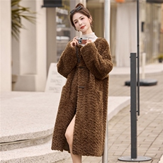 2025新款小泰迪2C256-655-P285-K385休闲皮毛一体毛绒保暖外套，女装皮草，2C256