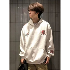 徽章刺绣连帽卫衣男女春秋季重磅设计感情侣上衣WW101，男装卫衣，星座1116A（原606A-3）