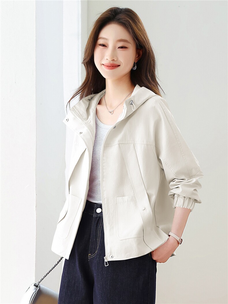 现货！现货！2026春季新款宽松休闲时尚短款外套女,女装短外套,以桐