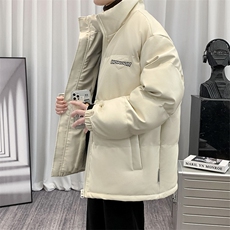 冬季学生港风加绒加厚棉衣外套时尚刺绣棉服男士8873-P115控价148，男装棉衣，电商A441-1