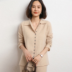 羊绒开衫女外套秋冬新款山羊绒毛衣针织衫外搭，女装羊绒衫，五色羊羊绒