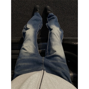 2024/王嘉尔同款弯刀牛仔裤cleanfit设计1005-3-SGN0029-P65控88,男装牛仔裤,星座1005-3