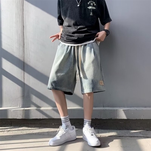 五分裤男士韩版潮流牛仔高街帅气2024夏季新款ins短裤RK1678-P35
