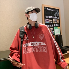 港风字母印花320G珠地时尚卫衣A247-B903P45控68，男装卫衣，电商A247