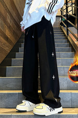 美式星星卫裤男款春秋季高级感炸街休闲长裤青少年阔腿百搭运动裤，男装休闲裤，星座512A（原616）