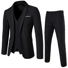 一粒扣西装三件套工作服婚礼服装，男装西服套装，星座1706