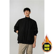 现货冬季美拉德立领飞行夹克廓形高街棒球服加棉加厚棉衣外套，男装夹克，电商A443