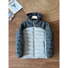 高品户外连帽排骨保暖棉服男拼接撞色三防棉衣外套A1172-P108，男装棉衣，星座1505