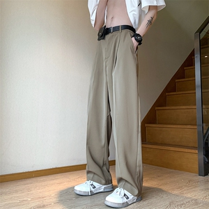 8XL-M 特大码休闲百搭垂坠感西裤直筒宽松长裤西装裤男K926P55图片