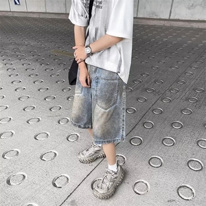 2024美式牛仔裤男款直筒短裤潮 N2131 P45图片