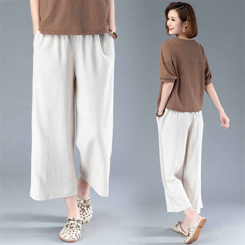 裤子时尚潮流舒适休闲2024年夏季中腰个性纯色优雅，女装休闲裤，阿丹