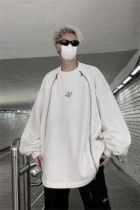 405A 美式高街小众个性金属设计拉链圆领卫衣  WY802-P68控88图片