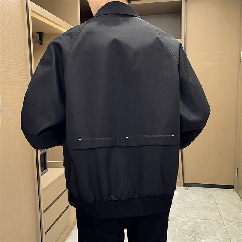 冬季2023轻熟纯色休闲夹克店主风薄款批130.A236-JK5025-P140,男装夹克,电商A236