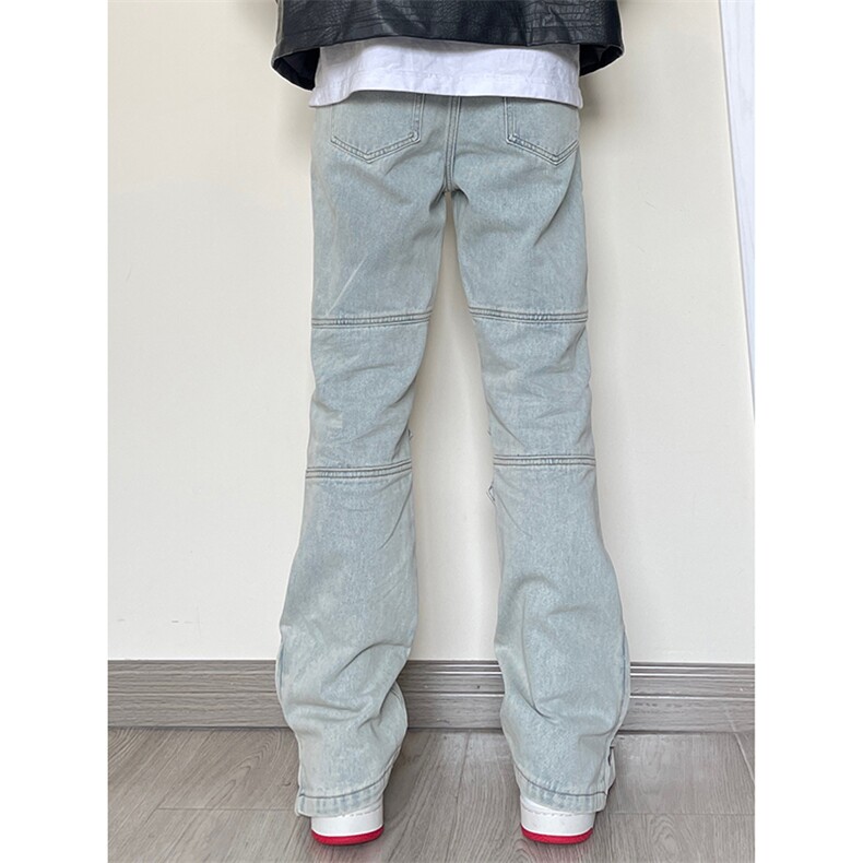 B221美式ins高街暗黑小众个性微喇牛仔裤LK23018-P65控88,男装牛仔裤,电商B221
