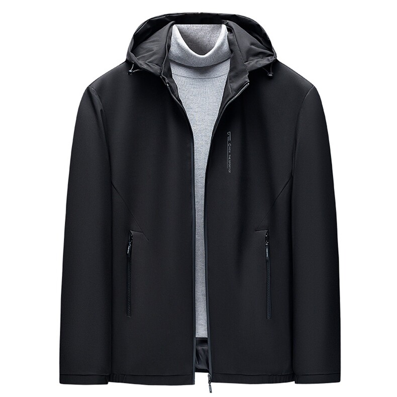 可脱卸帽羽绒冬季保暖商务休闲外套中年爸爸装羽绒服ZK2110-P250，男装羽绒服，电商B212（原钱塘6029）
