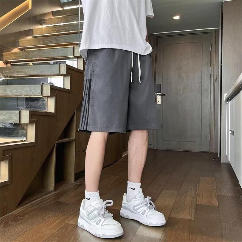骑兵斜条纹短裤男士夏季宽松五分裤牛仔休闲裤子男D124,男装牛仔裤,星座1116A-1（原606A）