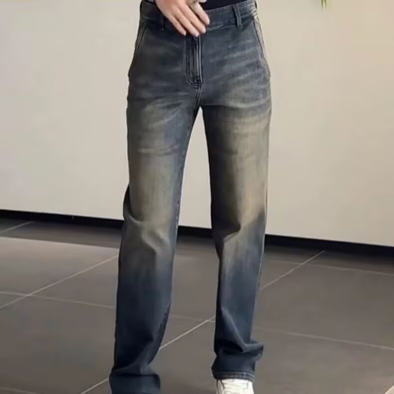 1506/QH850/P52夏季新款男士牛仔裤直筒刺绣高端休闲弹力百搭男裤,男装牛仔裤,星座1506