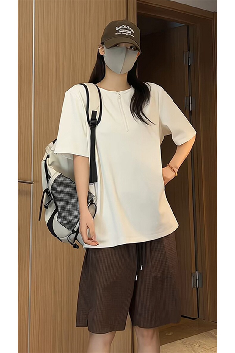 美式风简约重磅短袖T恤男女休闲宽松型百搭圆领上衣T3710-特价P27,男装T恤,电商A007