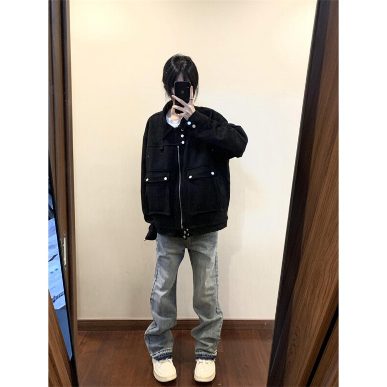 【有货】cleanfit短款外套男高级感痞帅美式工装夹克-特图片