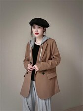 戴帽西装，女装西装，麦缇诺