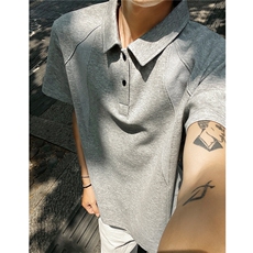 外景重磅POLO衫短袖翻领半袖上衣cleanfit正肩t恤衫H1093特P28，男装Polo衫，电商A341