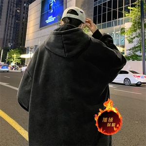 直播品质 500克重磅美式做旧水洗卫衣 SL1505-常规特P55加绒特P65图片