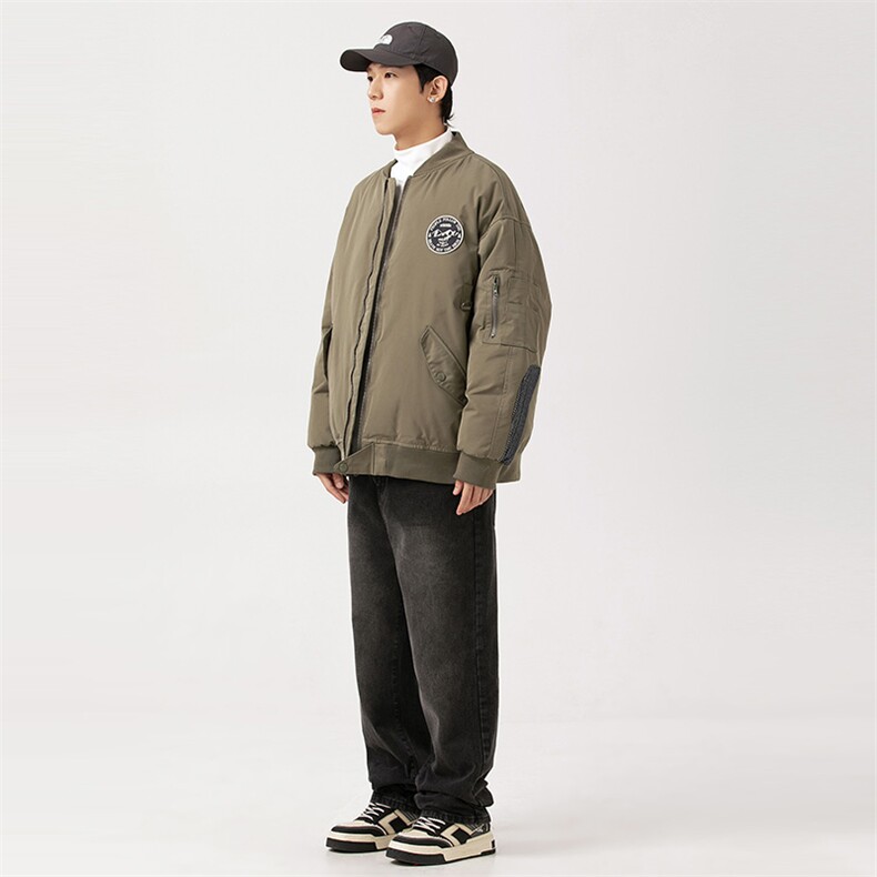 外27-2日系贴布款棒球服棉衣MY23-P176,男装棉衣,新杭派外27-2