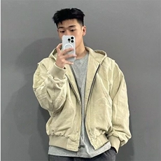 美式座山雕连帽夹克棉服男女冬季加绒加厚短款工装外套，男装夹克，星座506A