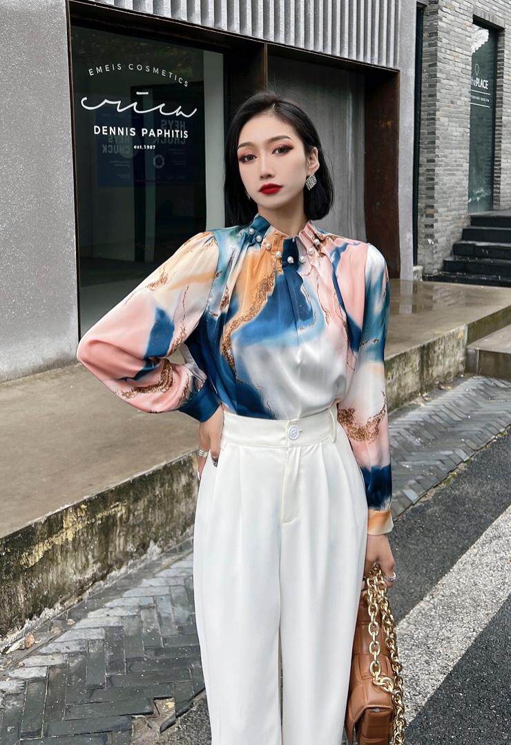 （现货）春款仿醋酸小衫，其它，起奢