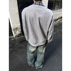 假两件新款拼接衬衫外套开衫针织毛衣，男装针织衫/毛衣，星座410-7