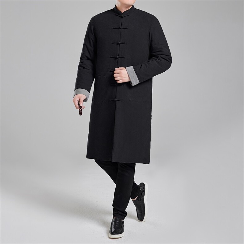 2025冬季唐装风棉衣加厚中长款男中式保暖立领棉服8690-P180,男装棉衣,星座1105-3