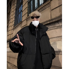 潮流时尚假两件棉服外套男痞帅2024冬季新款加厚棉袄棉衣，男装棉衣，星座716-3