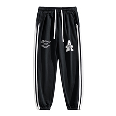 KP611P50港风休闲裤男宽松直筒拖地裤束脚裤卫裤，男装休闲裤，星座1204-3