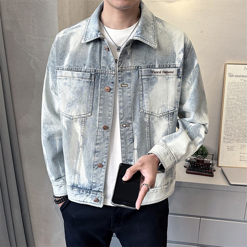 C317-1731-P145复古水洗牛仔外套男装夹克春秋款2025,男装夹克,电商C317