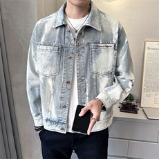 C317-1731-P145复古水洗牛仔外套男装夹克春秋款2025，男装夹克，电商C317
