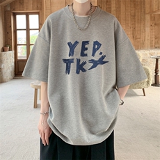 华夫格！港风华夫格短袖T恤男士半袖男五分袖体恤衫男HT146-P25，男装T恤，电商B367