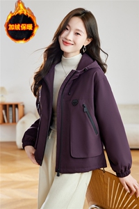 现货！2025年冬季新款加绒加厚棉衣外套女棉服图片