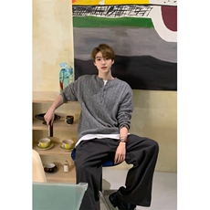 现货高品质绞花毛衣亨利领针织衫M8606，男装针织衫/毛衣，星座1212